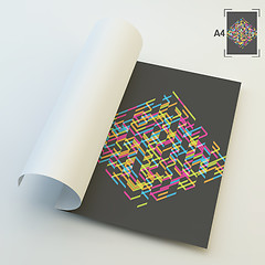 Image showing A4 Business Blank. Abstract Vector Illustration. 