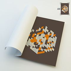 Image showing A4 Business Blank. Abstract Vector Illustration. 