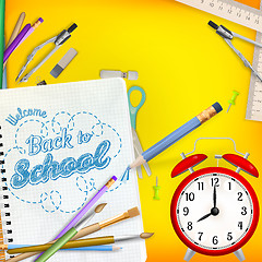 Image showing Back to School template concept. EPS 10