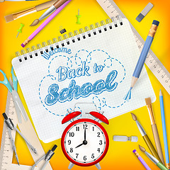 Image showing Back to School template concept. EPS 10