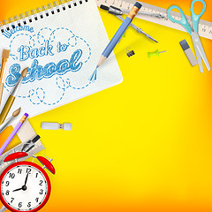 Image showing Back to School template concept. EPS 10