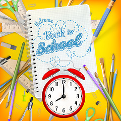 Image showing Back to School template concept. EPS 10