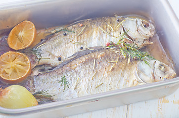 Image showing baked fish