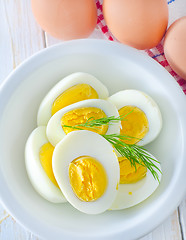 Image showing boiled eggs