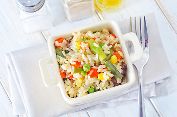 Image showing rice with vegetable