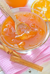 Image showing orange jam