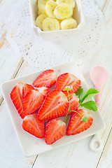 Image showing strawberry and banana