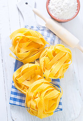 Image showing raw pasta