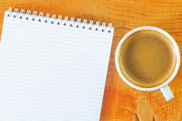 Image showing coffee and note