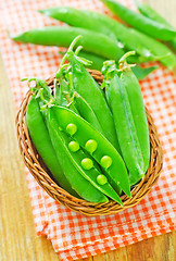 Image showing green peas