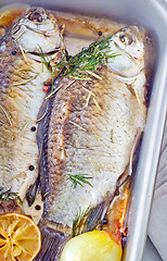 Image showing baked fish