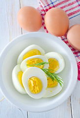 Image showing boiled eggs