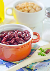 Image showing red and white bean