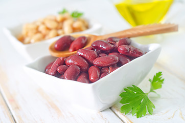 Image showing red and white beans