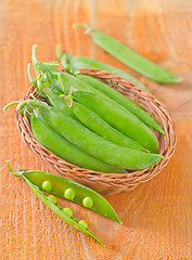 Image showing green peas