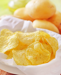 Image showing chips from potato