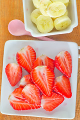 Image showing strawberry and banana