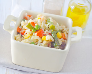 Image showing rice with vegetable
