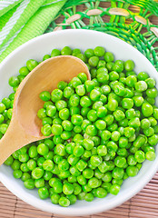 Image showing green peas