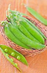 Image showing green peas