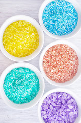 Image showing color sea salt