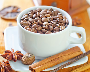 Image showing coffee and aroma spice