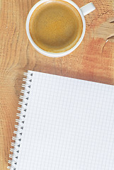 Image showing coffee and note