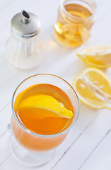 Image showing tea with lemon