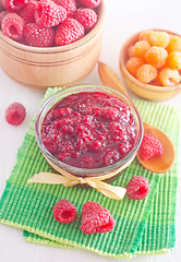 Image showing jam with raspberry