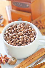 Image showing coffee and aroma spice