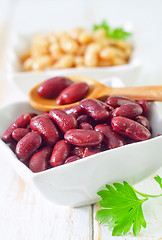 Image showing red and white beans