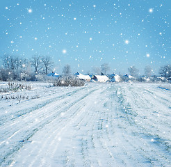 Image showing winter vilage