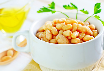 Image showing white beans in bowl