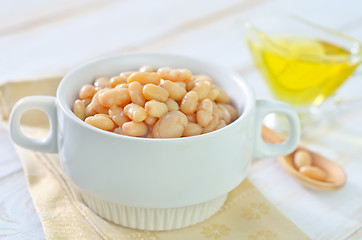 Image showing white beans in bowl