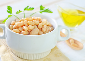 Image showing white beans in bowl