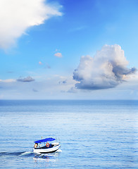 Image showing boat on the sea