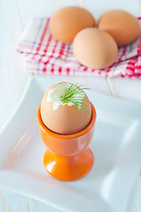 Image showing boiled eggs