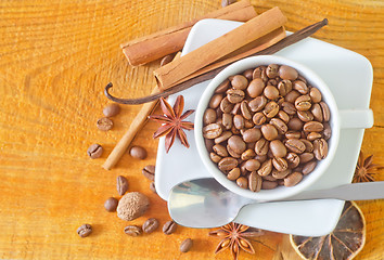 Image showing coffee and aroma spice