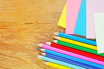 Image showing color shets and pencils