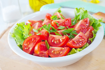 Image showing salad with tomato