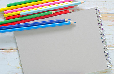 Image showing note and pencils