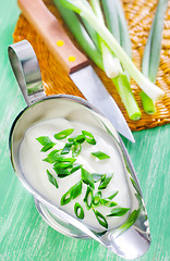 Image showing sour cream with onion