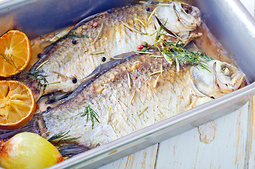 Image showing baked fish