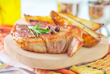 Image showing fried meat with potato