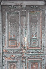 Image showing Old wooden door