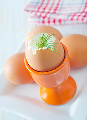 Image showing boiled eggs