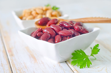 Image showing red and white beans