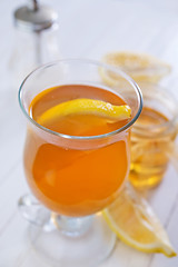 Image showing tea with lemon