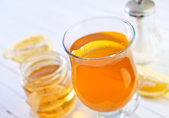 Image showing tea with lemon