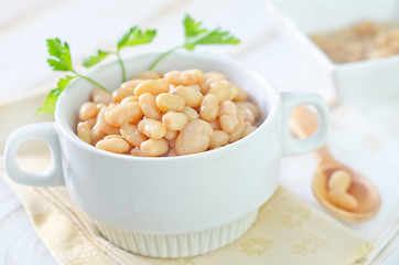 Image showing white beans in bowl